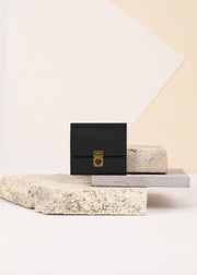 Portefeuille Numéro Sept - Noir Lisse
