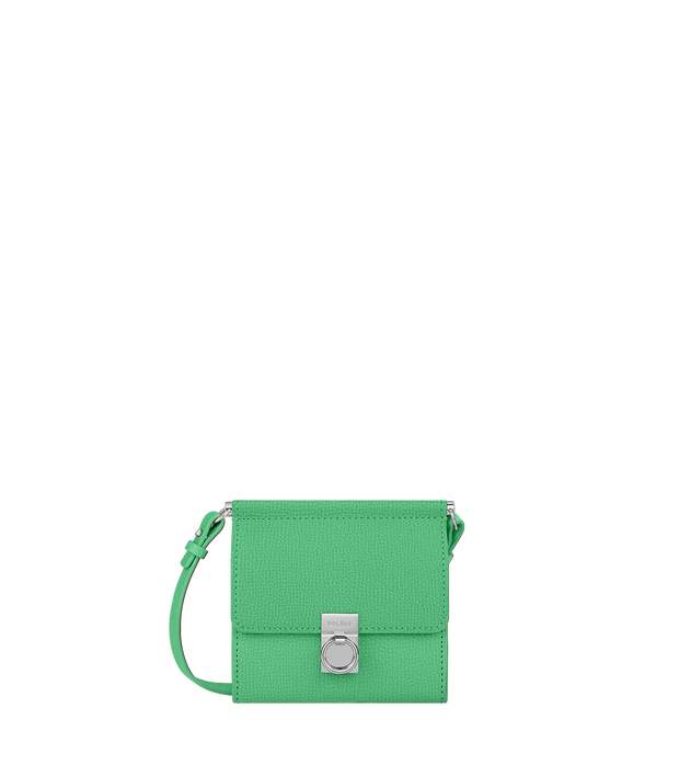 Portefeuille Numéro Sept Bandoulière - Chlorophylle Grainé