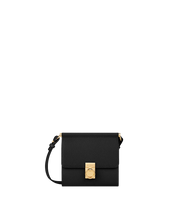 Portefeuille Numéro Sept Bandoulière - Noir Grainé
