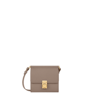 Portefeuille Numéro Sept Bandoulière - Taupe Grainé